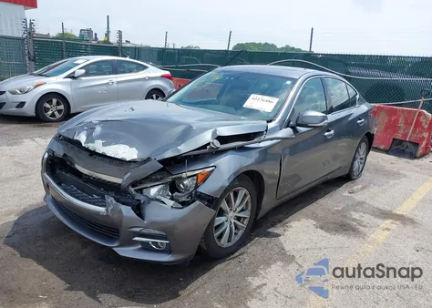 2015 Infiniti Q50 Premium from USA, damaged, VIN JN1BV7AR9FM421560
